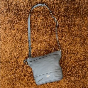 Coach Charcoal Leather Crossbody Bag